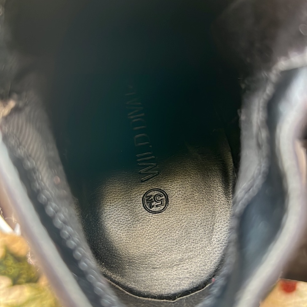 Black Suede Fringe Heeled Booties - Picture 6 of 10